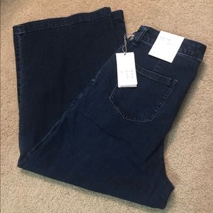 A New Day Wide Leg Crop Jeans Size 8